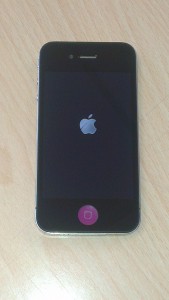 iPhone Noir bouton Home Purple