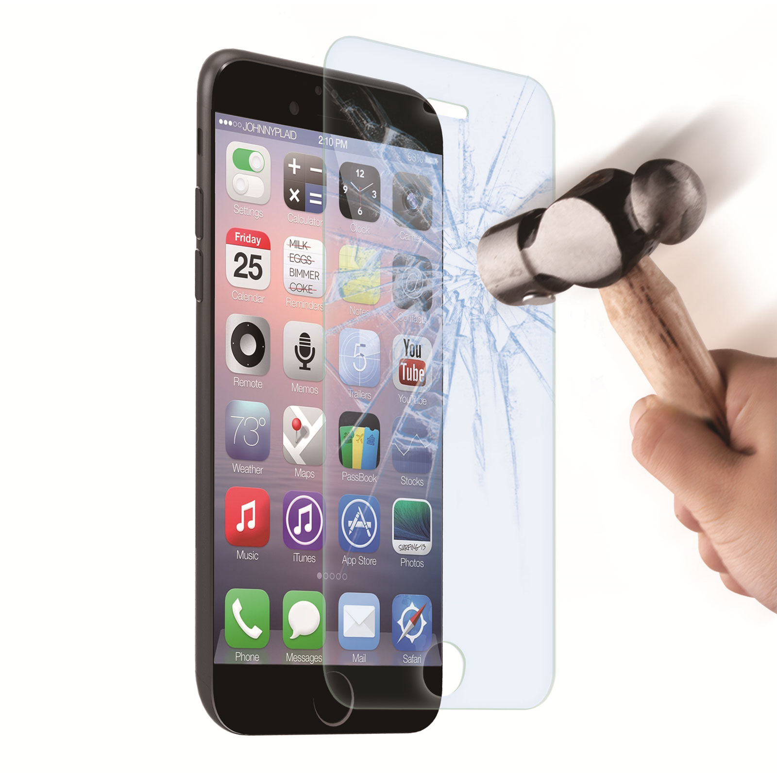 Accessoire pour téléphone mobile VISIODIRECT Film Protecteur verre